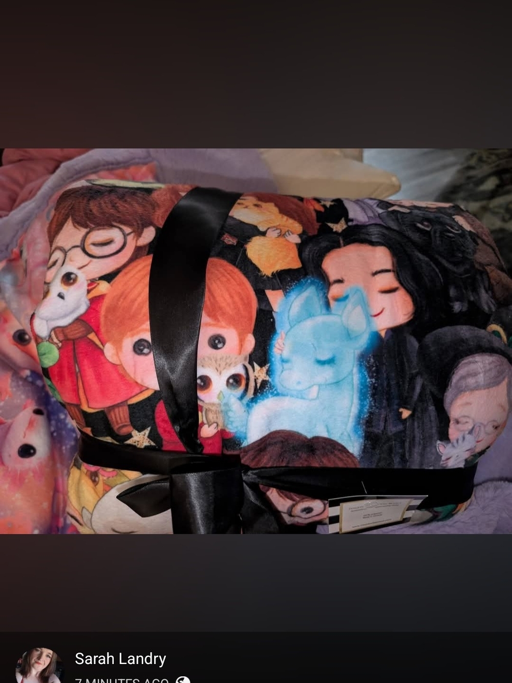 Wizard Character Print Plush Throw Blanket - Multicolor Minky Custom Made